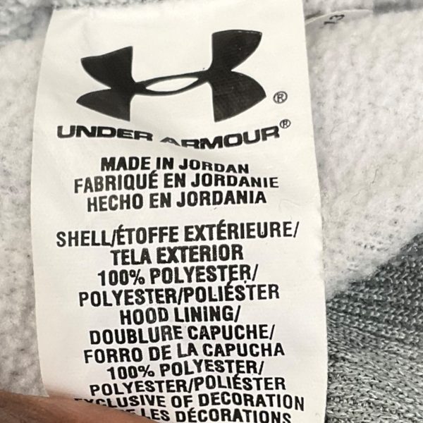 Sweatshirt Hoodie By Under Armour In Grey, Size: Xl Sale