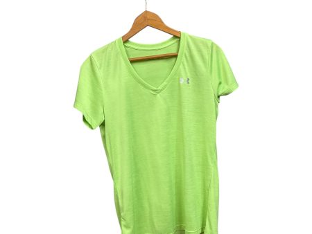 Athletic Top Short Sleeve By Under Armour In Green, Size: M Supply