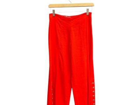 Pants Wide Leg By Anthropologie In Red, Size: 4 Online Hot Sale