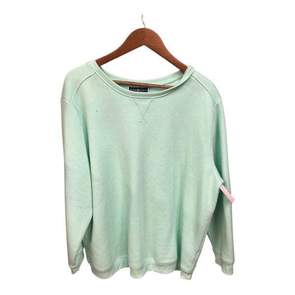 Sweatshirt Collar By Karen Scott In Green, Size: 2x For Cheap