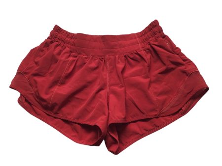 Athletic Shorts By Lululemon In Red, Size: 6 For Discount