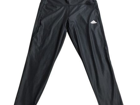 Athletic Leggings By Adidas In Black, Size: Xl Discount