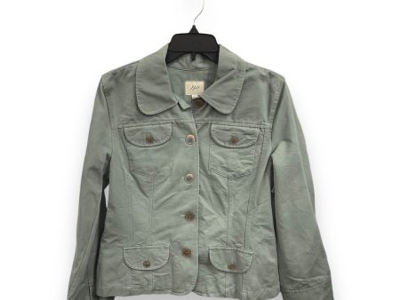 Jacket Denim By J. Jill In Green, Size: M Fashion