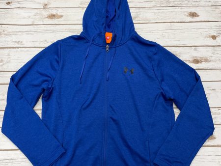 Athletic Jacket By Under Armour In Blue, Size: Xl Cheap