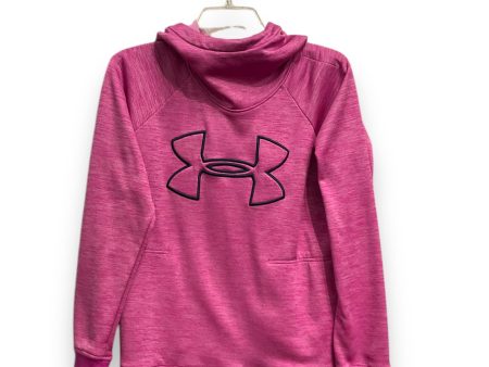 Athletic Sweatshirt Hoodie By Under Armour In Pink, Size: M Online