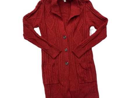 Sweater Cardigan By J. Jill In Red, Size: S For Sale