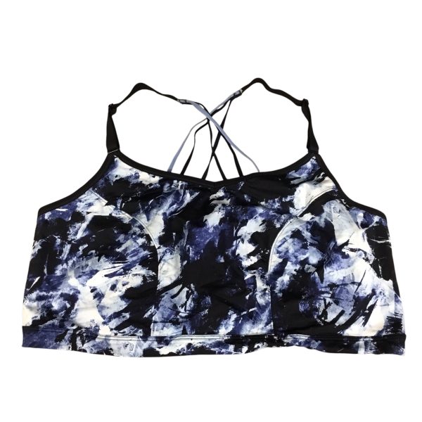 Athletic Bra By Livi Active In Black & Blue, Size: 4x Online Sale