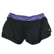 Athletic Shorts By Lululemon In Black & Purple, Size: 12 Fashion