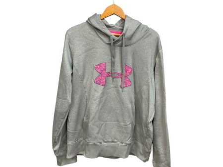 Sweatshirt Hoodie By Under Armour In Grey, Size: Xl Sale