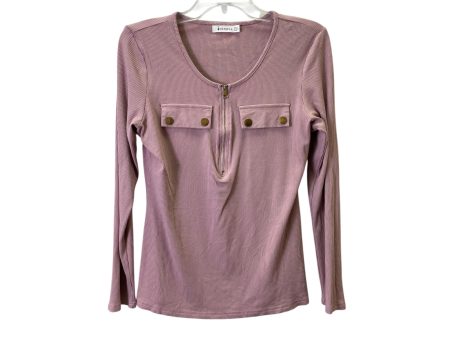 Top Ls Basic By Oufeiya In Pink, Size:M For Discount