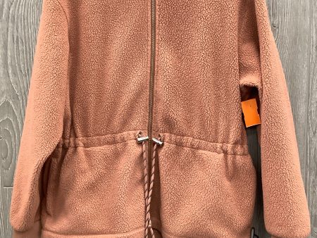 Jacket Fleece By Universal Thread In Brown, Size: M For Cheap