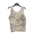 Animal Print Top Sleeveless Basic Cj Banks, Size 1x Discount