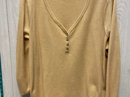 Top Long Sleeve Basic By Terra & Sky In Yellow, Size: 3x Online Sale