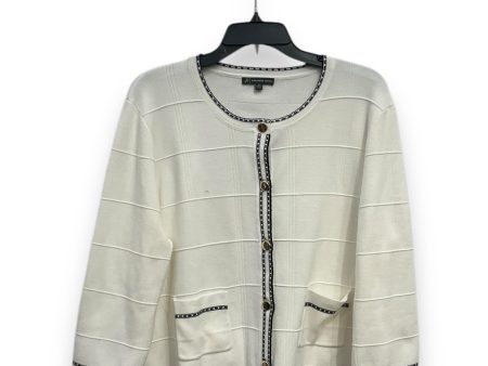 Cardigan By Adrianna Papell In White, Size: Xl Discount