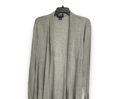 Cardigan By Liz Claiborne In Grey, Size: L Hot on Sale