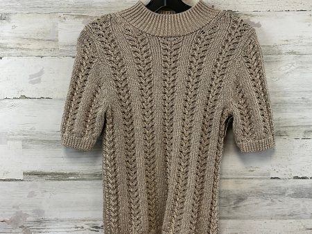 Sweater Short Sleeve By Gap In Gold, Size: Xs For Sale