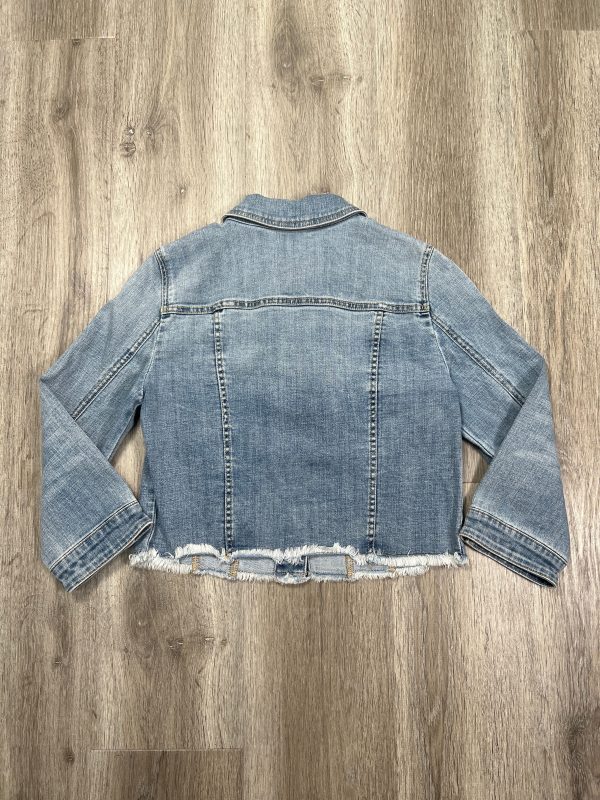 Jacket Denim By Chicos In Blue Denim, Size: Xs Sale