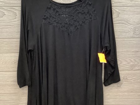 Top 3 4 Sleeve By Torrid In Black, Size: 1x Cheap