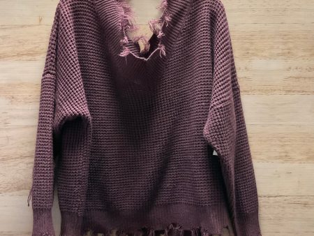 Sweater By Zenana Outfitters In Purple, Size: 3x Fashion