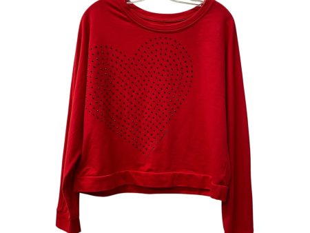 TOP LS by NEW YORK AND CO In RED, Size: M Supply