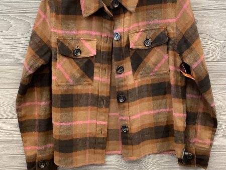 Jacket Shirt By Steve Madden In Brown & Pink, Size: Xs Online