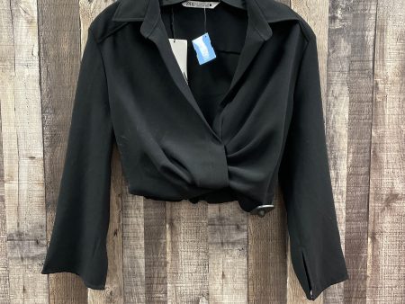 Top Long Sleeve By Zara In Black, Size: S For Sale