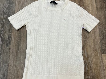 Sweater Short Sleeve By Tommy Hilfiger In White, Size: S For Sale