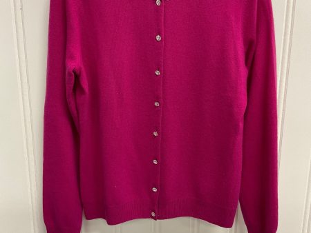 Sweater Cardigan Cashmere By Peck And Peck In Pink, Size: L Fashion