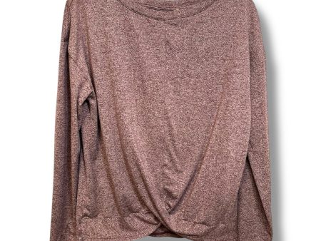 Top Long Sleeve Basic By Zella In Burgundy, Size: Xs Supply