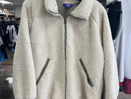 Jacket Faux Fur & Sherpa By Joy Lab In Cream, Size: 2x Discount