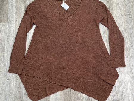 Top Long Sleeve By Wishlist In Brown, Size: M Sale