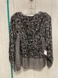 Black & Cream Top Long Sleeve Lucky Brand, Size Xl Fashion