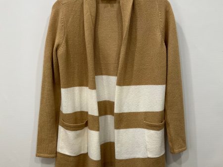 Cardigan By Loft In Brown & White, Size: Xxs Online Hot Sale