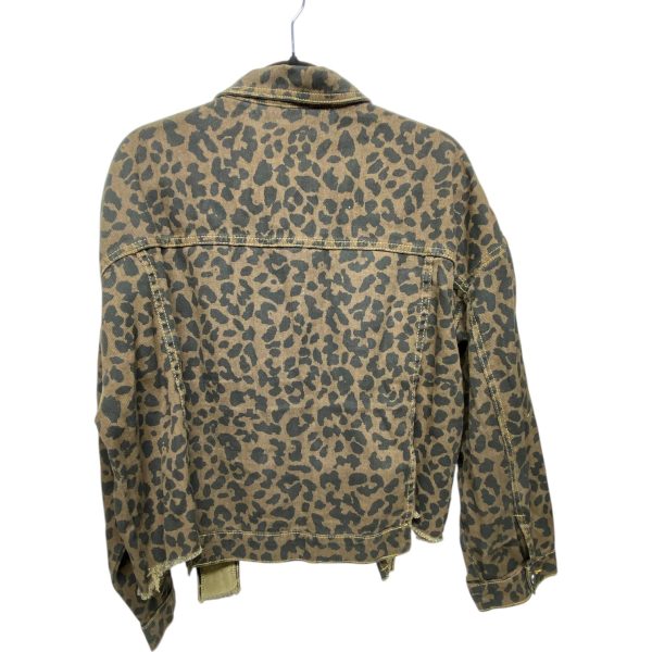 Jacket Denim By Clothes Mentor In Animal Print, Size: Xl Fashion