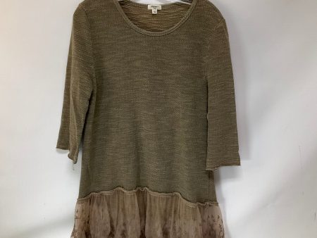 Tunic 3 4 Sleeve By Dylan In Tan, Size: L For Cheap