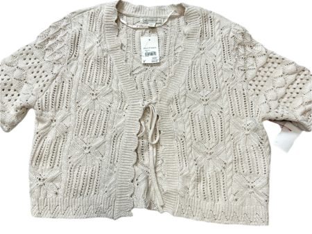 Sweater Short Sleeve By Cato In Beige, Size: M Discount