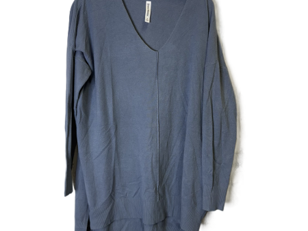 Top Long Sleeve By Zenana Outfitters In Blue, Size: S Online now