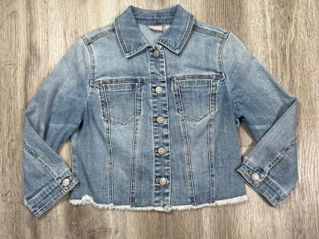 Jacket Denim By Chicos In Blue Denim, Size: Xs Sale