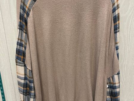 Top 3 4 Sleeve By Maurices In Blue & Tan, Size: 1x Online Hot Sale