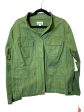 Jacket Denim By Clothes Mentor In Green, Size: 2x For Cheap