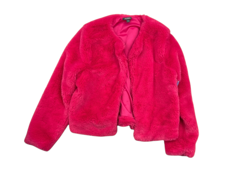 Jacket Faux Fur & Sherpa By Wild Fable In Pink, Size: L For Sale