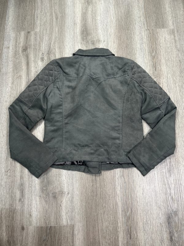 Jacket Moto By Ci Sono In Grey, Size: M Fashion