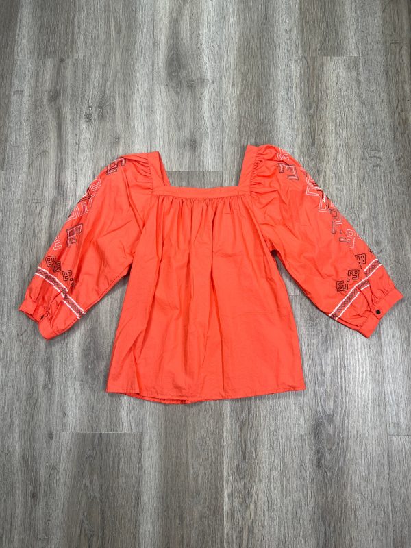 Top 3 4 Sleeve By Wrangler In Coral, Size: S Supply