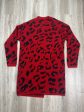 Sweater Cardigan By Matty M In Leopard Print, Size: M on Sale