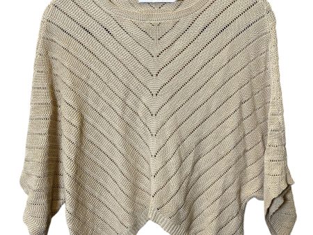 Sweater Short Sleeve By Bishop + Young In Cream, Size: S For Discount