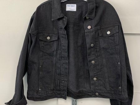 Jacket Denim By Old Navy In Black, Size: L Cheap