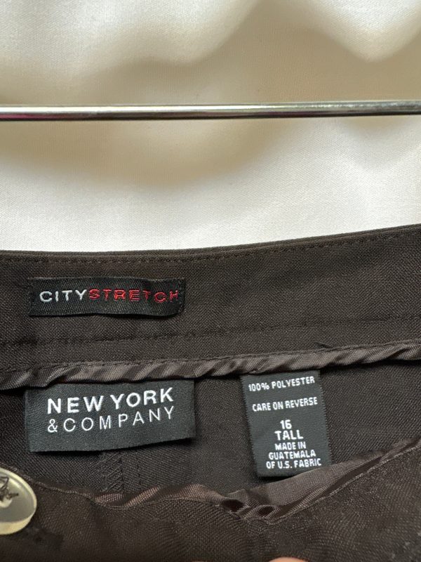 Pants Dress By New York And Co In Brown, Size: 16 For Sale