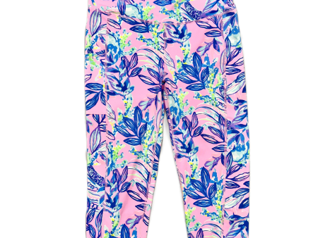 Pants Designer By Lilly Pulitzer In Blue & Pink, Size: L For Discount