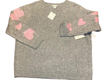 Sweater By Cupcakes And Cashmere In Grey, Size: 3x Hot on Sale