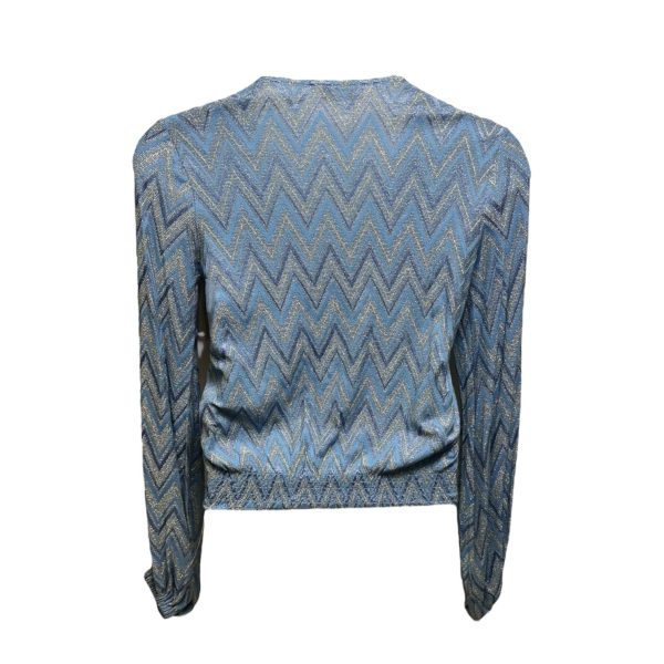 Chevron Dakota Top By Ramy Brook In Ocean Blue, Size: M Hot on Sale